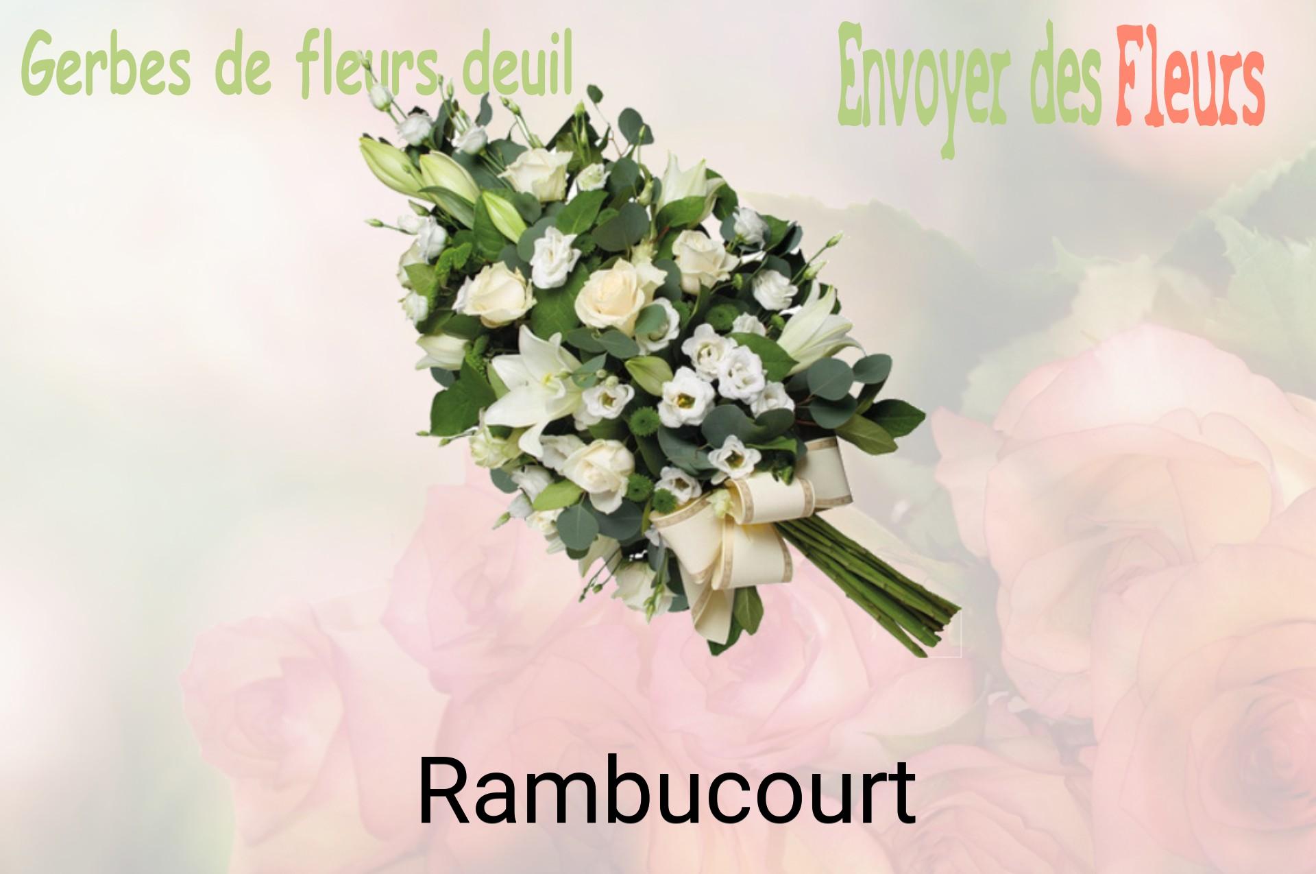 Gerbe de fleurs de deuil livrée à Rambucourt